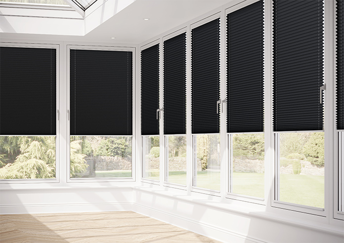 Solaris, Noir - Stick Fit Pleated Blind - Image 13